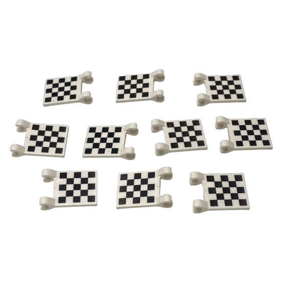 Lot of 50 LEGO 2335 Checkered Racing Car Flag 2x2 - Picture 4 of 6